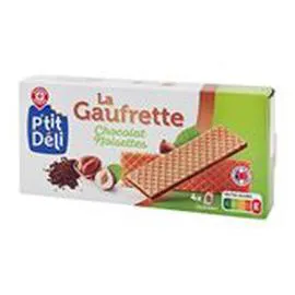 MARQUE REPÈRE, P'TIT DÉLI Gaufrettes Chocolat noisette 160g