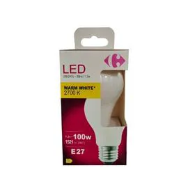 CARREFOUR Ampoule LED Standard 100W E27 WW l'unité