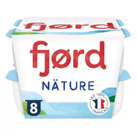 DANONE, FJORD Yaourt fromage blanc nature 8x125g