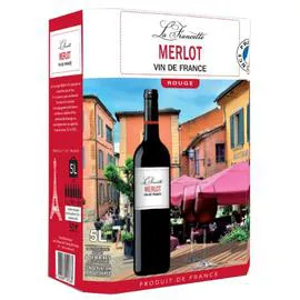 LA FRANCETTE Vin rouge de France Merlot 5l