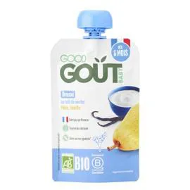 GOOD GOÛT Brassé Poire vanille Bio Dès 6 mois 90g