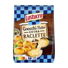 LUSTUCRU Gnocchi à poêler Extra Raclette 280g