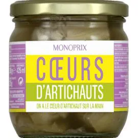 MONOPRIX Coeurs d'artichauts 225g