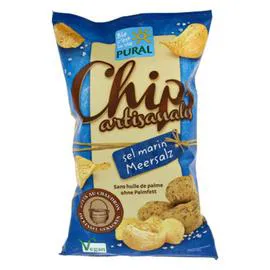 PURAL Chips Salées Artisanales Bio 120g