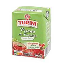 MARQUE REPÈRE, TURINI Purée de tomates Saveur basilic 200g