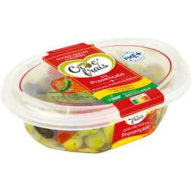 CROC'FRAIS Olives vertes et noires entières à la Provençale 250g
