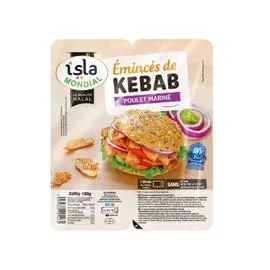 ISLA MONDIAL Emincés de Kebab Poulet Mariné Halal 180g