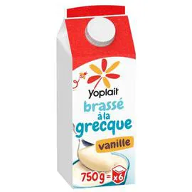 YOPLAIT Yaourt Brassé à la Grecque Vanille 750g