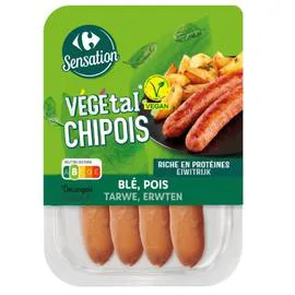 CARREFOUR SENSATION Chipois végétal blé pois 200g