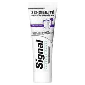 SIGNAL PROFESSIONNEL Dentifrice Sensibilité Protection Minérale Interdentaire 75ml