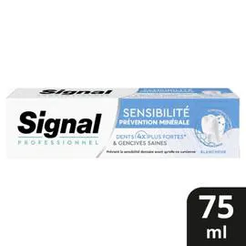 SIGNAL PROFESSIONNEL Dentifrice Sensibilité Protection Minérale Blancheur 75ml