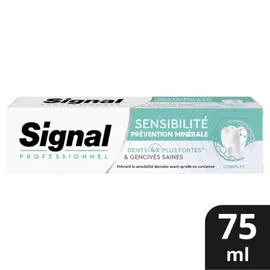 SIGNAL PROFESSIONNEL Dentifrice Sensibilité Protection Minérale Complet 75ml