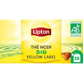 LIPTON Thé noir Yellow Label bio x25
