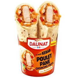 LE KEBAB DAUNAT Wrap Poulet Pané 180g