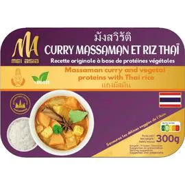 MEI ASIA Plat Cuisiné Riz Thaï Curry Massaman Veggie 300g
