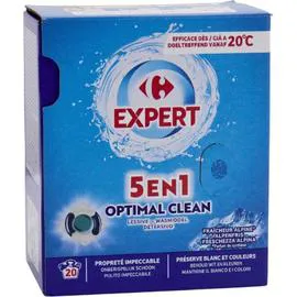 CARREFOUR EXPERT Lessive doses 5 en 1 fraîcheur alpine 20x21g
