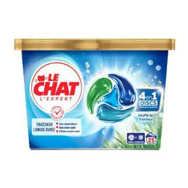 LE CHAT Capsules Lessive Souffle de Fraicheur x25