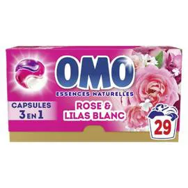 OMO Capsule Lessive à la Rose & Lilas Blanc x29