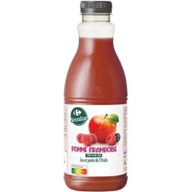 CARREFOUR SENSATION Jus de fruits pommes framboise 90cl