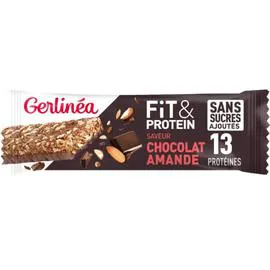GERLINÉA Barre Fit & Protein Saveur Chocolat Amande Sans Sucres Ajoutés 45g