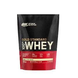 OPTIMUM NUTRITION Complément Alimentaire Gold Standard 100% Whey For Muscle Vanilla Ice Cream 450g