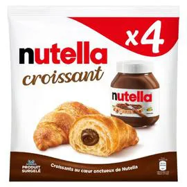 NUTELLA Croissant fourrée à la pâte à tartiner aux noisettes et au cacao 340g