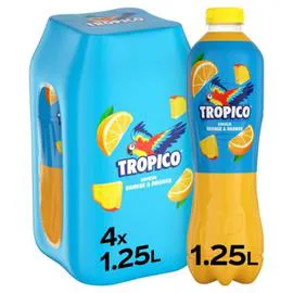 TROPICO ORIGINAL Boisson aux fruits Orange Ananas 4x1,25l