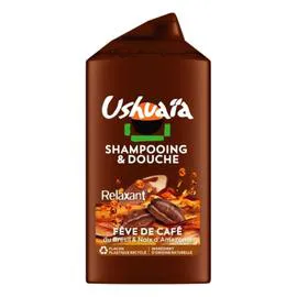 USHUAÏA Shampooing Relaxant à la Fève de Café du Brésil et Noix d'Amazonie 300ml