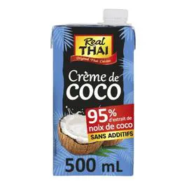 REAL THAI Crème de Coco 95% sans additifs 500ml