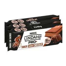 LINDAHLS PRO+ Barre moelleuse protéinée saveur chocolat 40g