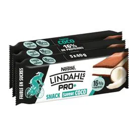 LINDAHLS PRO+ Barre moelleuse protéinée saveur noix de coco 40g